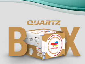 TotalEnergies predstavlja svoje rješenje Quartz Box. To su kartonske kutije s pipom za ulje.
